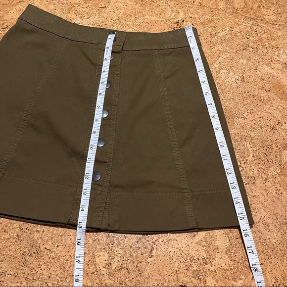 Madewell Metropolis Snap Skirt Sz 4 - Picture 9 of 11